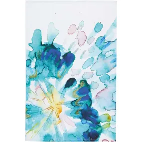 Abstract Flowers, Cotton Tea Towel