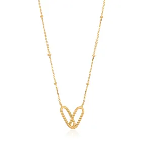 Ania Haie Beaded Chain Link Necklace - Gold