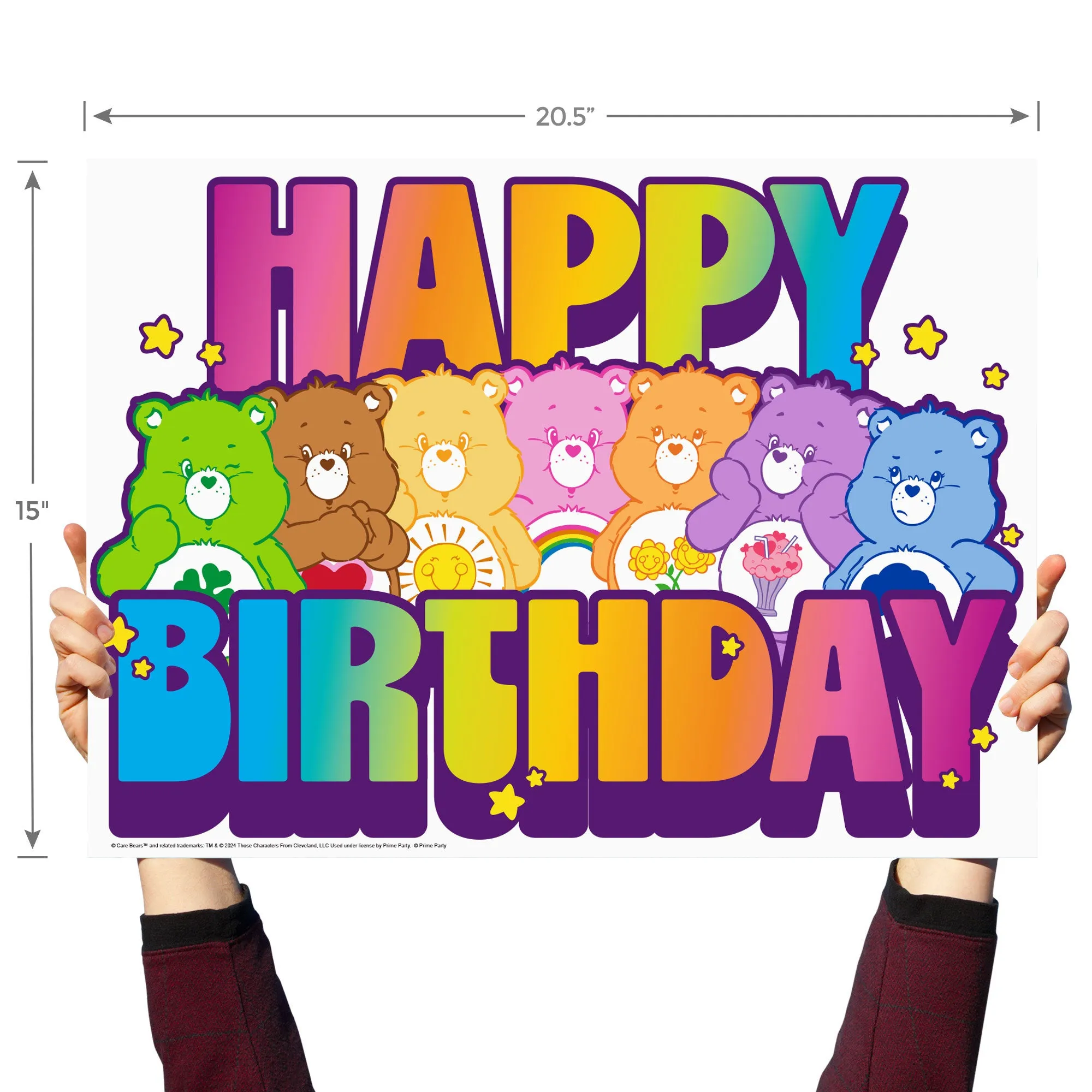 Care Bears Happy Birthday Yard Sign