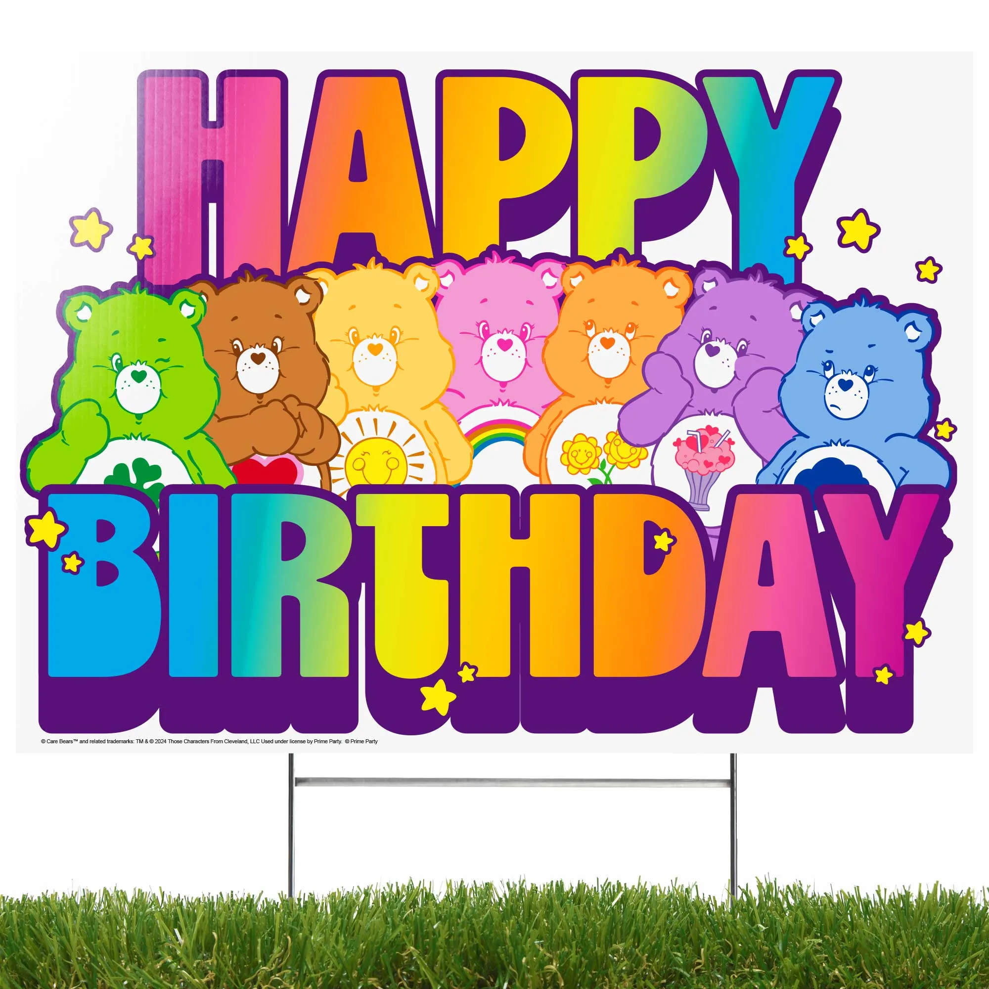 Care Bears Happy Birthday Yard Sign