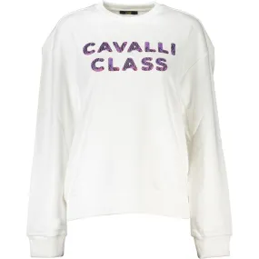 Cavalli Class White Cotton Women Sweater