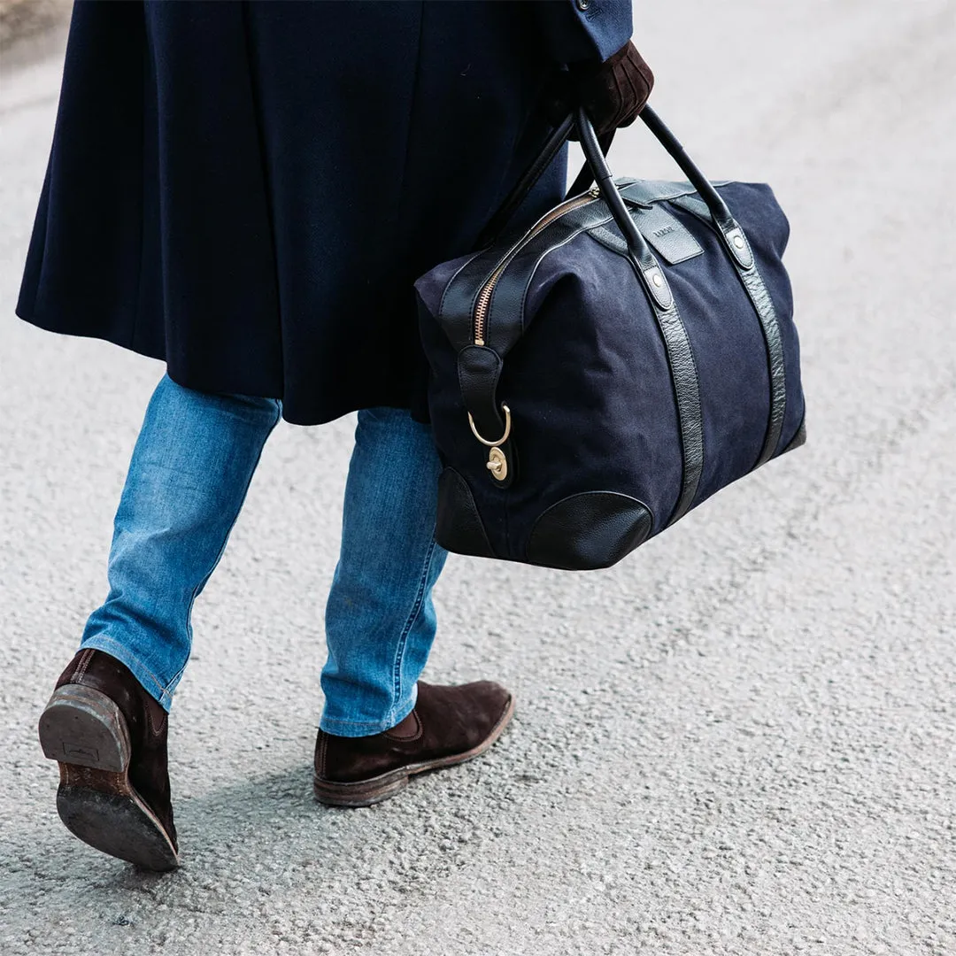 Classic Small Weekend Bag - Blue Canvas by Baron