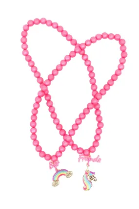 Great Pretenders - Best Friends Rainbow Unicorn Necklace Set