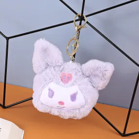 Kuromi Plush 2-In-1 Keychain & Coin Pouch