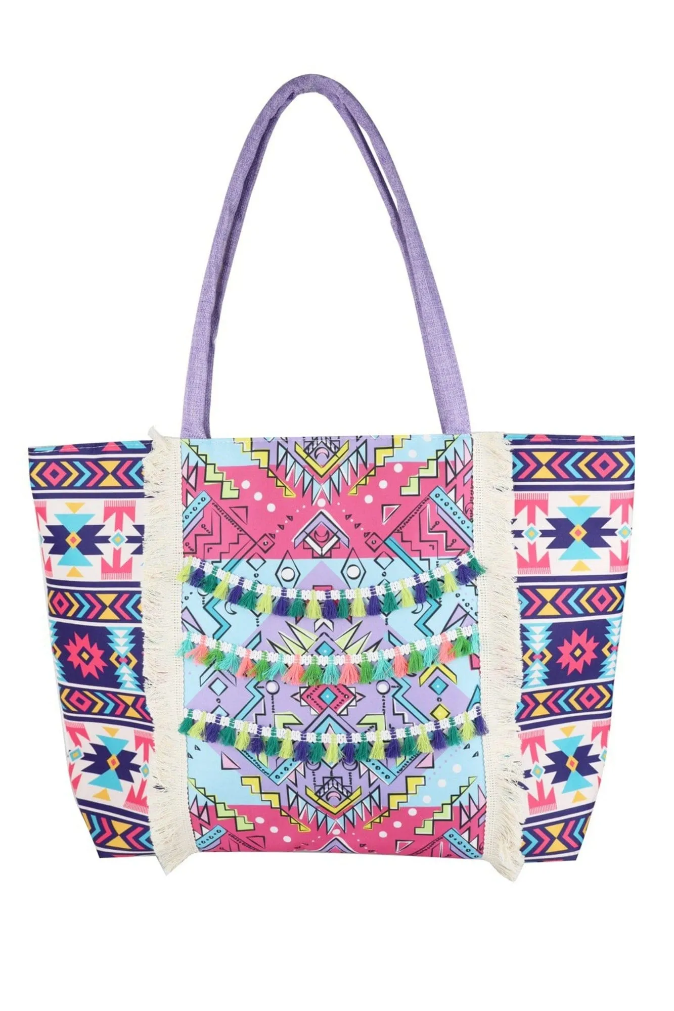 MB0246 Lilianna Boho Fringe Tote Bag