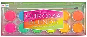 Ooly Chroma Blends Neon Watercolor Paint Set