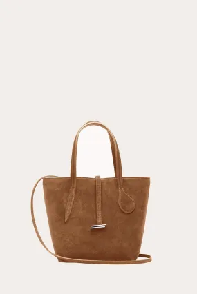 Sprout Tote Mini Chestnut Suede